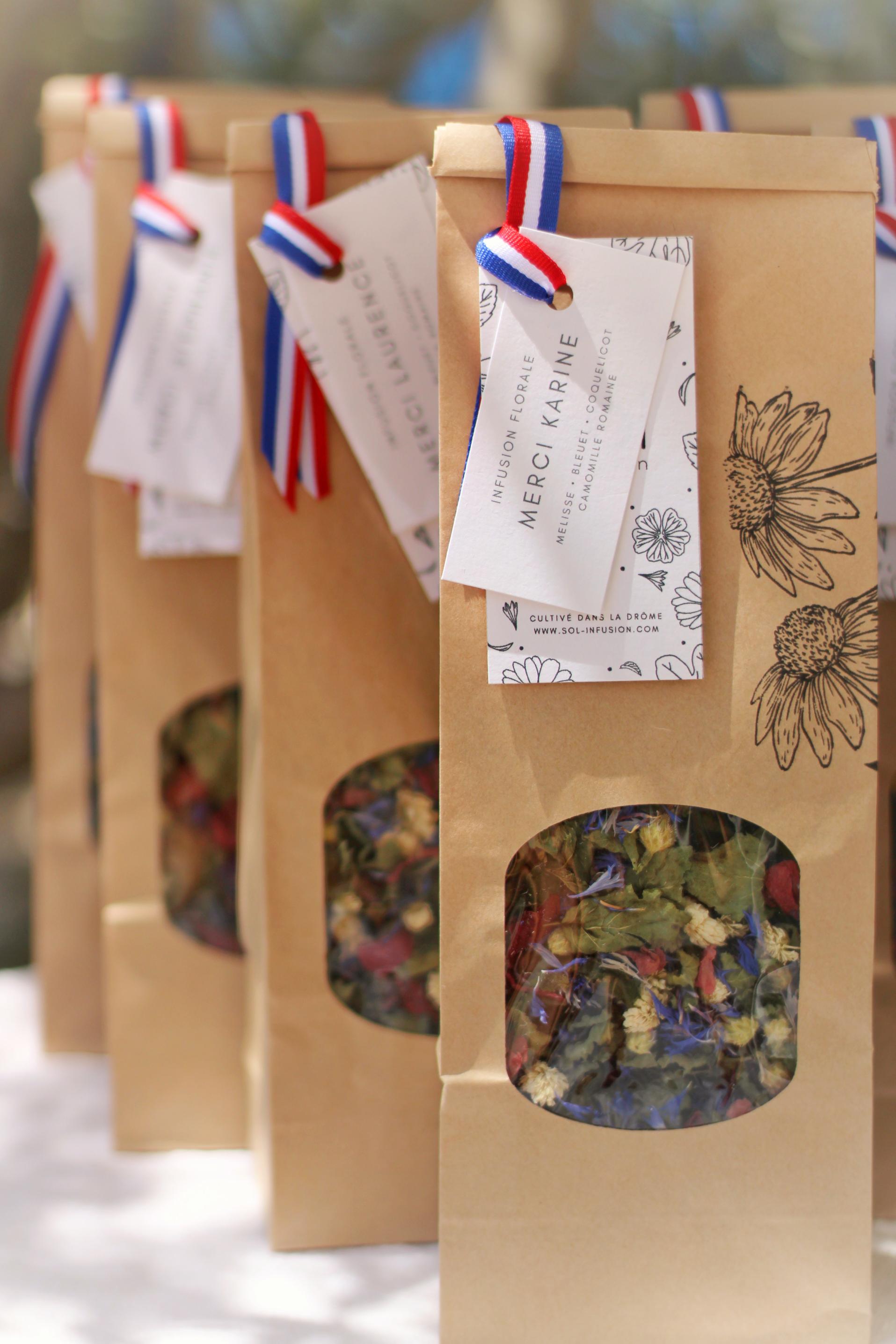 infusion florale personnalisée
