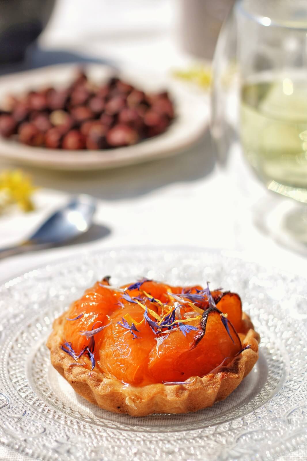 dessert fleurs comestibles sécchées